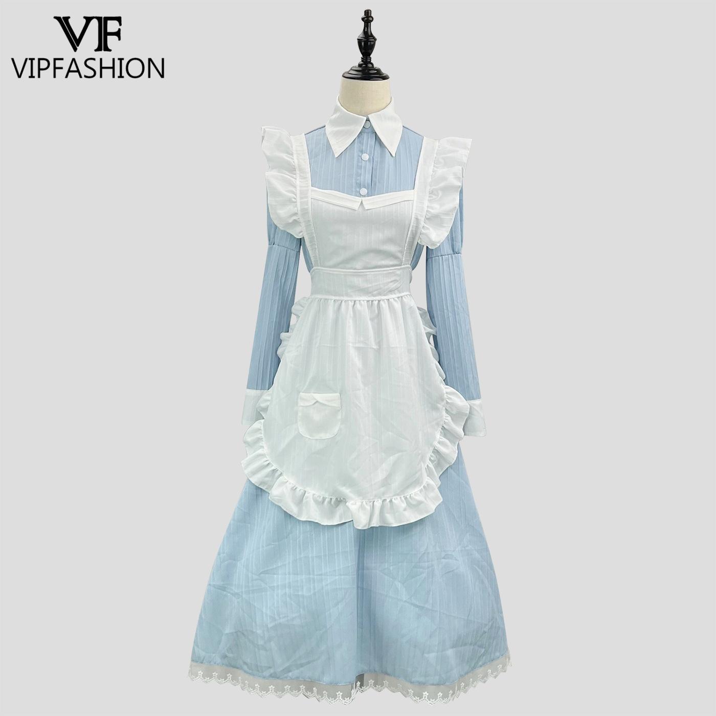 Women'S Fashion Korea - VIP-МОДА Викторианское платье горничной Лолита Косплей