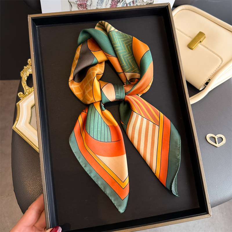 Women Fashion Necktie - 2026 Новый шелковый квадратный шарф с