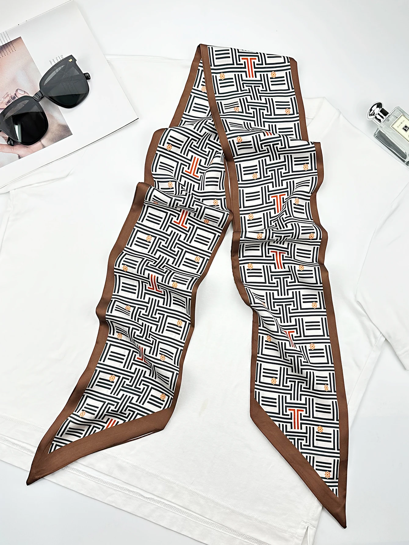 Роскошные узкие шелковые шарфы – обзор и цена Women Fashion Necktie