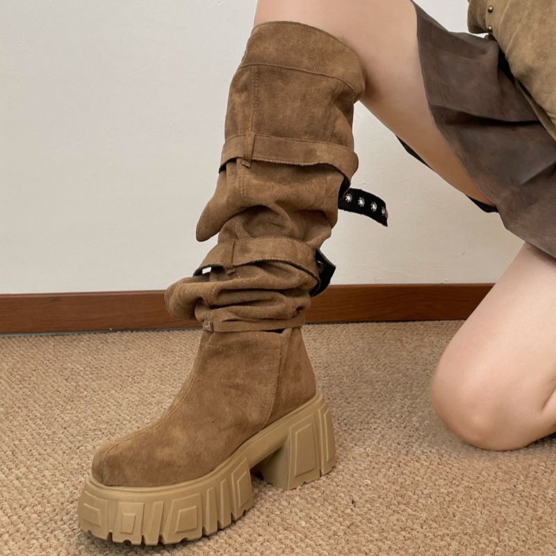 Женские высокие сапоги в стиле – обзор и цена Women'S Fashion Knee High Boots