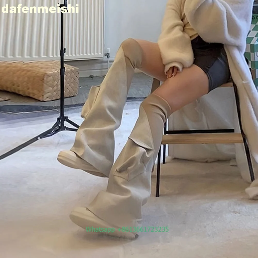 Женские черные джинсовые ботин – обзор и цена Women'S Fashion Knee High Boots